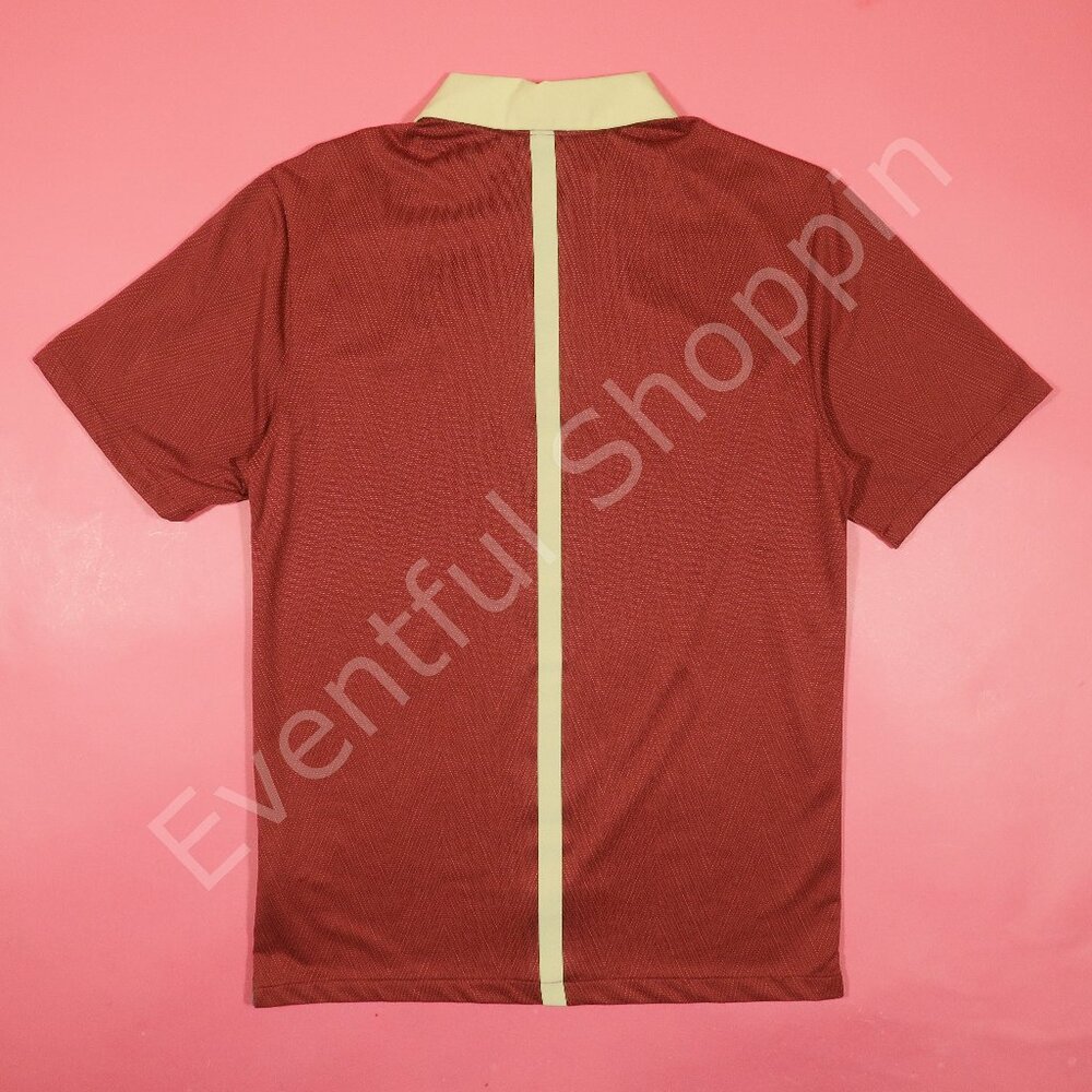 Nike Florida State Seminoles Polo Shirt Mens S Red Garnet Gold FSU Contrast - Picture 3 of 8